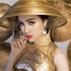 Ngắm trang phục ‘Nghiêng che hồn Việt’ của Thư Dung tại Miss Eco International 2018