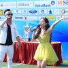 ‘Sao Mai’ Diệu Ly và ca sĩ Việt Sơn cháy hết mình trên sân cỏ Press Cup 2018