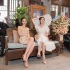 Á hậu Hà Thu và Jun Vũ diện váy cổ điển đọ sắc tại sự kiện