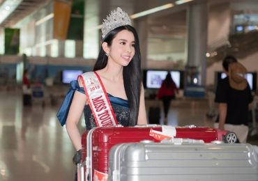 Huỳnh Vy đội vương miện ‘Miss Tourism Queen Worldwide 2018’ rạng rỡ về nước