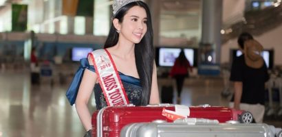 Huỳnh Vy đội vương miện ‘Miss Tourism Queen Worldwide 2018’ rạng rỡ về nước