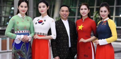 Trình diễn bộ sưu tập áo dài của Đỗ Trịnh Hoài Nam tại Hàn Quốc