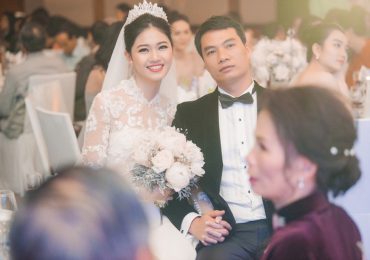 Á hậu Thanh Tú thay 3 váy cưới trong ‘hôn lễ cổ tích’