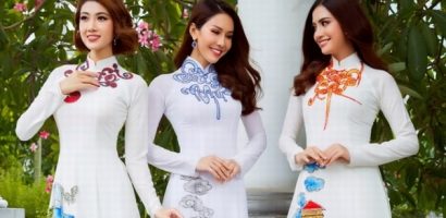 Phan Thu Quyên, Lê Sim và Huỳnh Nhi làm mẫu áo dài mùa Vu Lan 2019