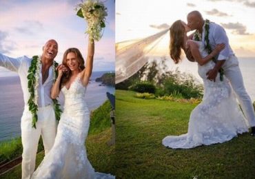 Siêu sao The Rock tiết lộ ảnh trong lễ cưới