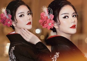 Lý Nhã Kỳ mặc Kimono làm vedette trong show của nhà thiết kế Nhật Bản