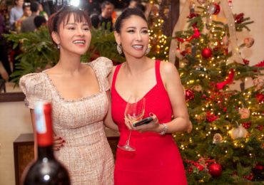 Hoa hậu Hà Kiều Anh mở tiệc cuối năm đãi bạn bè