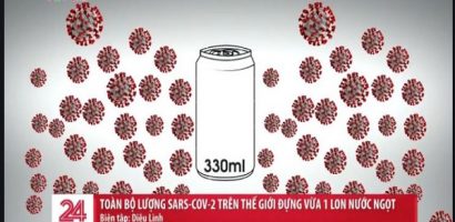 Một lon nước ngọt 330 ml có thể chứa hết SARS-CoV-2 trên thế giới