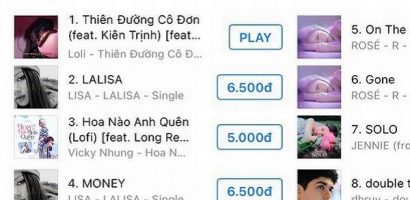 ‘Giọng ca bí ẩn’ Loli bất ngờ vượt Lisa (BlackPink), leo lên thẳng top 1 BXH iTunes