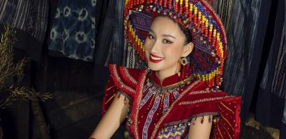 Ấn tượng với trang phục dân tộc dự thi Miss Global 2022 của Đoàn Hồng Trang