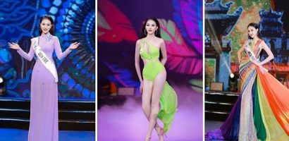 Á khôi Phương Thanh tự tin trình diễn bán kết Hoa hậu Du lịch Việt Nam 2022