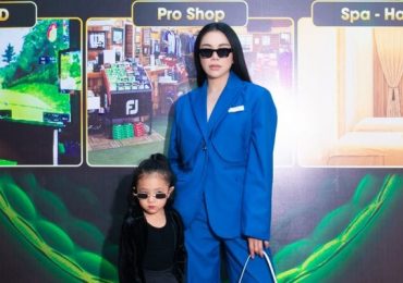 Trà Ngọc Hằng diện vest cùng con gái dự sự kiện