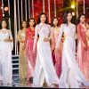 Dàn thí sinh đêm ‘Miss World Vietnam 2023’ rạng rỡ trong áo dài Ngô Nhật Huy