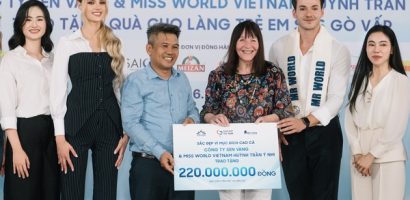 Miss World 2024 và Mr World 2019 làm từ thiện tại Làng trẻ em SOS