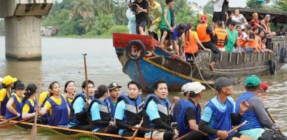 ‘2 ngày 1 đêm’ mở hội đua ghe ngo tại Trà Vinh