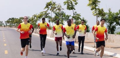 Dàn nam vương Mr World 2024 chuẩn bị cho giải marathon tại Vũng Tàu