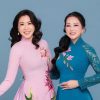 Hương Thủy cùng Quỳnh Hoa ‘đọ sắc’ trong tà áo dài Minh Châu