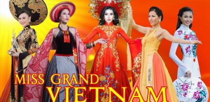 5 đại diện Việt Nam trình diễn quốc phục trên sân khấu Miss Grand International