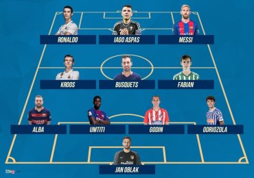 Đội hình tiêu biểu La Liga 2017/18: Messi lĩnh xướng hàng công