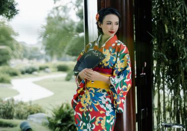 Hoa hậu Ngọc Diễm mặc Kimono duyên dáng không kém phụ nữ Nhật Bản