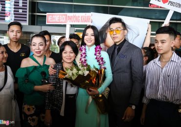 Hoa hậu Trái đất 2018 Phương Khánh không đội vương miện ngày trở về