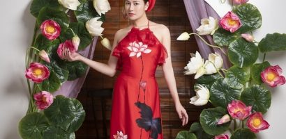 Hoa hậu Tuyết Nga khoe sắc xuân ngời trong tà áo dài Việt Nam