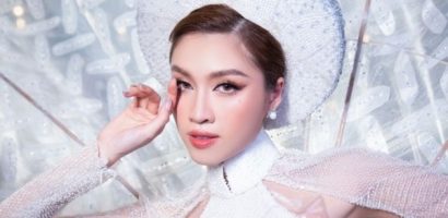 ‘Bánh tráng’ là trang phục dân tộc của Thanh Thanh Huyền tại ‘Miss Charm 2023’