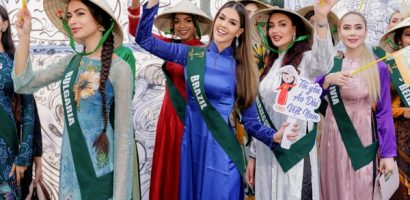 Thí sinh Miss Earth 2023 tham gia lễ phát động Tuần lễ Du lịch TP.HCM