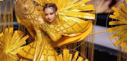 Bảo Hà diện trang phục nặng 15kg lấy cảm hứng từ nền văn minh lúa nước Việt Nam