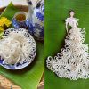 Nguyễn Minh Công dùng mứt Tết biến hóa thành váy dạ hội