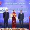 Hoa hậu Hoàng Thanh Nga rạng rỡ dự sự kiện sau khi nhận giải thưởng danh giá