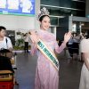 Hoa hậu Thanh Thuỷ về Việt Nam cùng vương miện Miss International