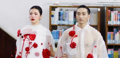 Minh Tú ‘đốt cháy’ sàn catwalk tại tại Thư viện Khoa học Tổng hợp TP.HCM