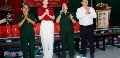 Lý Nhã Kỳ về Long Hải tri ân thương binh trước thềm 30/4